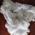 raw white cotton waste