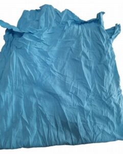 Sky Blue Cotton Waste Cloth 1 sky blue cotton waste cloth