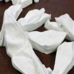 white cotton hosiery rags