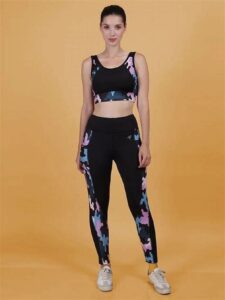 Fytte Printed Activewear Workout Yoga Gym Tights & Crop Top Sports Bra Set Fitness Yoga Co-ords Sets 1 fytte printed activewear workout yoga gym tights crop top sports bra set fitness yoga co ords sets