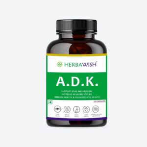 Herbawish New A.d.k. - Adk - Vitamin A, D3 & K2 - 60 Capsules 1 herbawish new a d k adk vitamin a d3 k2 60 capsules