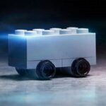 tesla truck with bick car toy