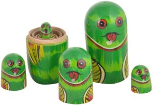 Wooden Painted Russian Nesting Dolls 1 wooden painted russian nesting dolls