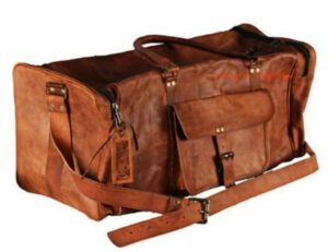leather luggage bag